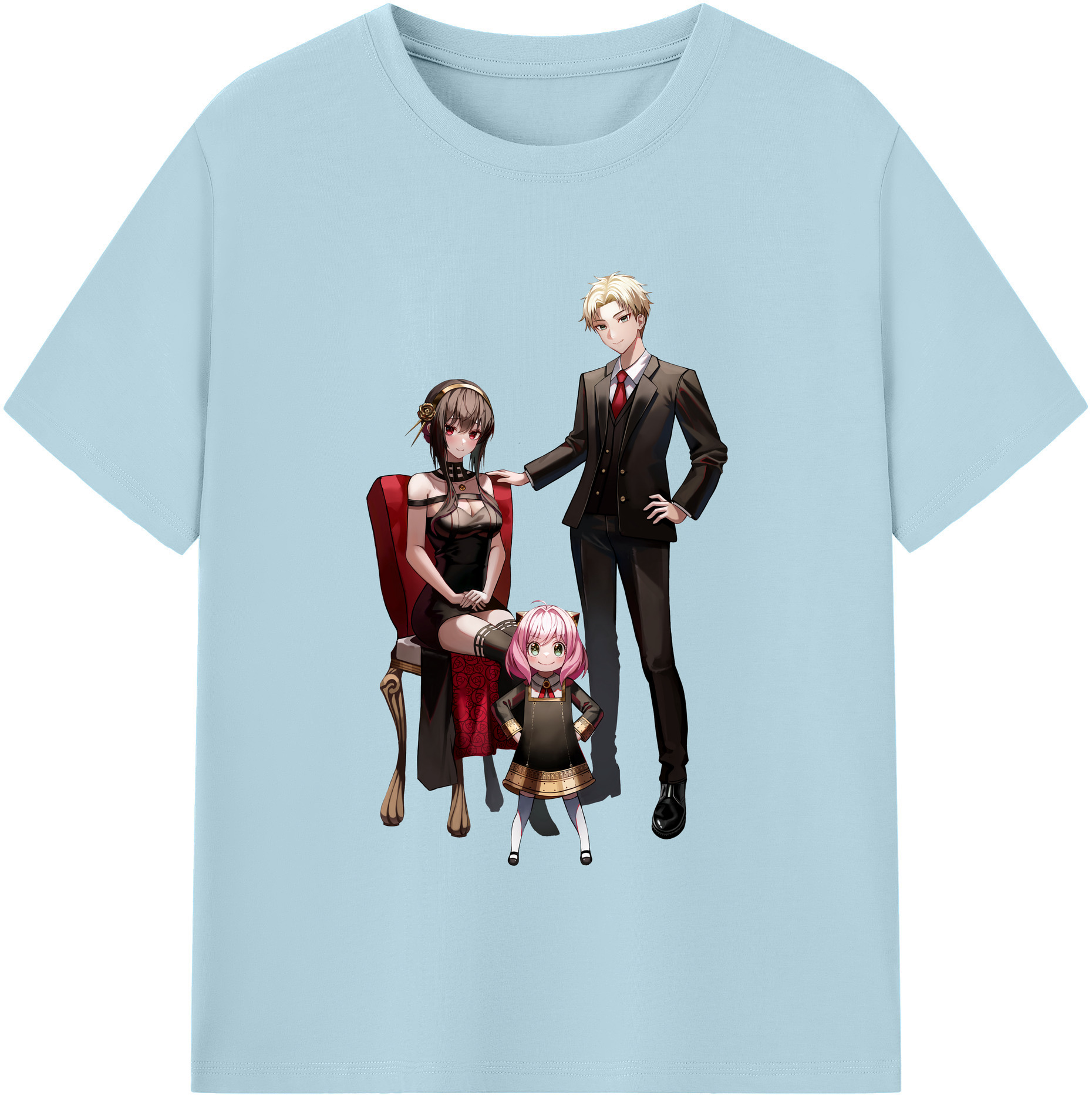 （画像用） SPY×FAMILY间谍家家酒 綿100％半袖Tシャツ（フロントプリント）